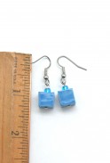 Tiny Ceramic Cube Earrings